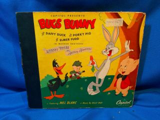 Bugs Bunny Daffy Duck Porky Pig Elmer Fudd 3 X 78 Book/box Set Rare Mel Blanc