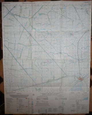 6127 Iv - Map - Rare - Vinh Loi - Bac Lieu - Vietnam War - Ussf Base - Phu Loc