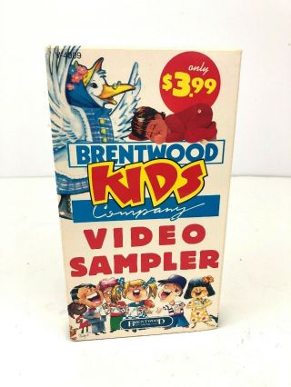 Brentwood Kids Company Video Sampler Vhs Cassette Tape Mother Goose Rare