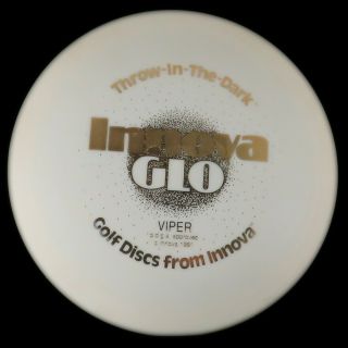 Rare Throw - In - The - Dark Innova 1991 Viper 178 Gram Golf Disc