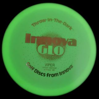 Rare Throw - In - The - Dark Innova 1991 Viper 178 Gram Golf Disc 3