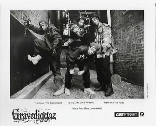 Gravediggaz 8x10 Press Kit Publicity Photo Rare Band Group Portrait