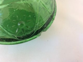 Par a sol Parasol Vintage Green Hummingbird Feeder Nectar Chipped Glass Rare 4