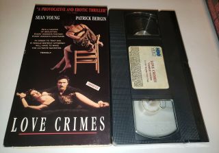 Love Crimes Vhs Oop Unrated Version Rare Sean Young Patrick Bergin 1991