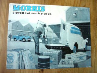Morris Minor - Type 8/9cwt Van & Pick - Up Folder Brochure,  1968,  Rare,