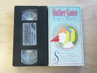 Mother Goose Songs And Rhymes Vol.  3 Vhs Video Tape 1991 Rare