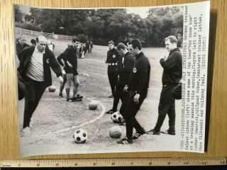 Rare World Cup 1966 Press Photograph West Germany Training Picture