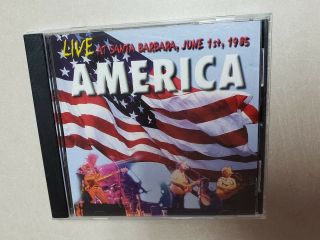 Live At Santa Barbara By America (cd,  1985 Fnm) Germany / Rare