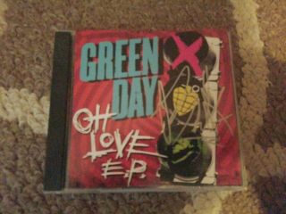 Rare Signed Green Day - Oh Love Ep Cd Signed By Billie Joe Armstrong Dookie