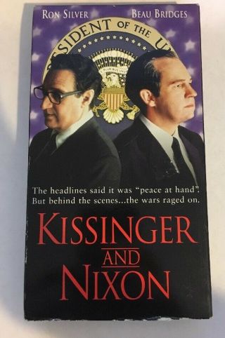Kissinger And Nixon Vhs Ron Silver,  Beau Bridges Rare Vg Shape Oop Turner Home