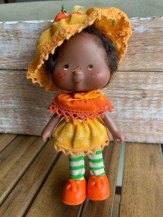 Rare Vintage Strawberry Shortcake Orange Blossom 5” Doll Figure 1980s