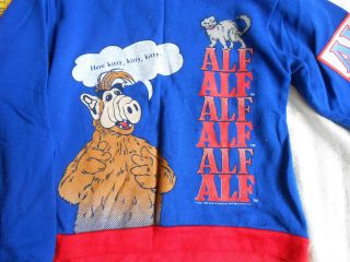 Alf Sweat Shirt And Pants Set Vintage 1980s Rare Tv Show Kids Size