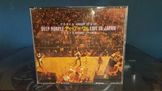 Rare Deep Purple - Live In Japan 3x Cd Box Set 1972 Import (machine Head Burn