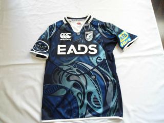Rare Canterbury Cardiff Blues Wales Rugby Jersey Shirt Large V.  G.  C