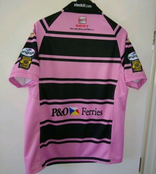 Hull fc rugby league rare limited edition pink shirt adults xl isc 2