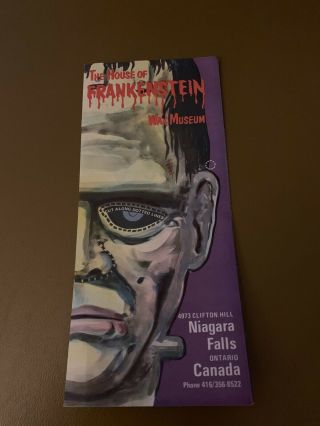 Vintage Rare ‘60s Universal Monsters The House Of Frankenstein Mask And Brochure