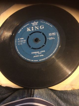 Jackie Opel - Eternal Love / Cry Me A River - Studio One 7 " 45 Rare 60 