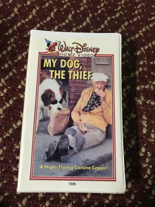 Walt Disney My Dog The Thief Big Box Slip Rare Oop Vhs