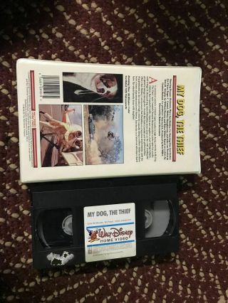 Walt Disney My Dog The Thief Big box slip rare OOP VHS 2