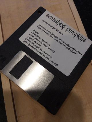 Rare Smashing Pumpkins Screen Raver " Saver " Floppy Disk