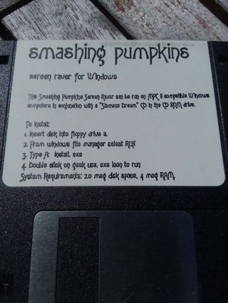 Rare Smashing Pumpkins Screen Raver 