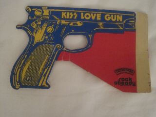 KISS LOVE GUN CARDBOARD ROCK STEADY PRODUCTION INC.  RARE 2