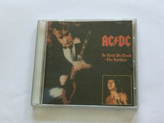 Cd - Ac/dc - In Rock We Trust Rarities - Rare - Bootleg