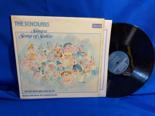 The Scholars Lp Sing A Song Of Satire Decca Howard Blake Rare Uk Pressing 1978