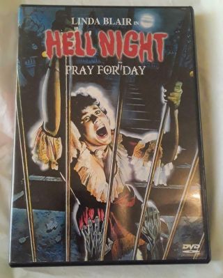 Hell Night (dvd,  1999) Anchor Bay,  Linda Blair Rare • Out Of Print