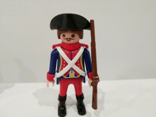PLAYMOBIL Geobra SOLDIERS Red Blue General Figure French Revolutionary War RARE 5