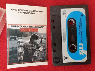 John Cougar Mellencamp ‎– Scarecrow 1987 Yugoslavia Rare Press Cassette
