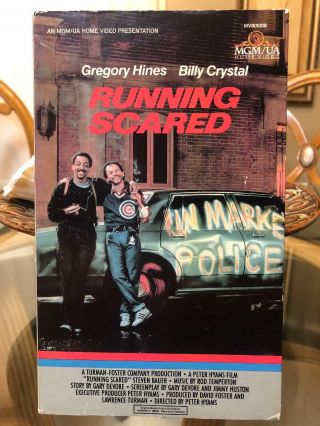 Running Scared (vhs,  1987) Big Box Mgm/ua Rare Oop Billy Crystal Gregory Hines