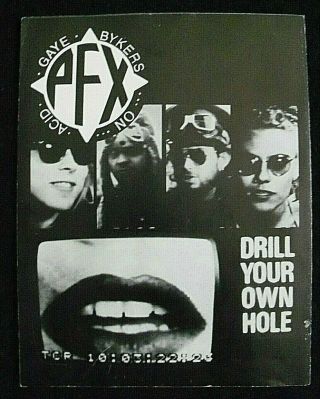 Gaye Bykers On Acid,  Rare,  Fanzine,  Drill Your Own Hole,  Indie,  Grebo,  Punk.  Psych Rock