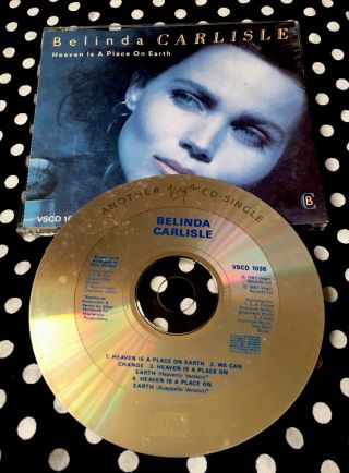 Belinda Carlisle - Heaven Is A Place On Earth Rare 1987 Cd Single
