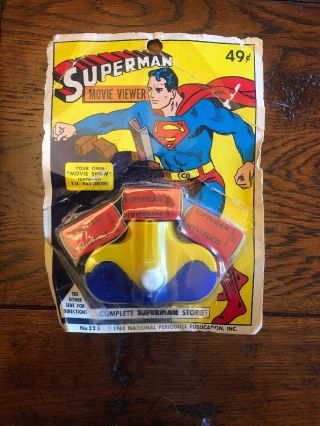 Rare 1965,  Superman,  " Movie Viewer " 49 Cents With 3 Movies