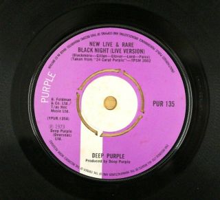 Deep Purple Live & Rare 1977 7 " Ep Vinyl Vg