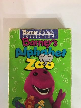 SHIP N 24HR - Barneys Alphabet Zoo (VHS,  1994) - RARE VINTAGE COLLECTIB 2