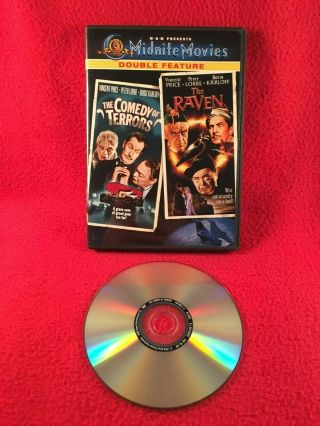The Comedy Of Terrors / The Raven Dvd Vincent Price Karloff Rare Region 1 Usa