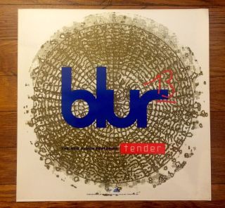 Blur 13 Tender Rare 12 " Record Store Promo Cd Lp Vinyl Window Decal (1999)