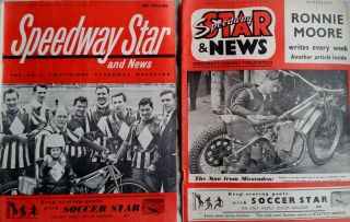 Speedway Star & News 14 Very Rare Magazines From 1957 In
