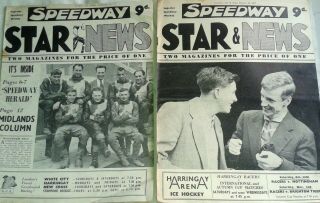 SPEEDWAY STAR & NEWS 14 VERY RARE MAGAZINES FROM 1957 IN 3