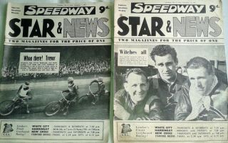 SPEEDWAY STAR & NEWS 14 VERY RARE MAGAZINES FROM 1957 IN 5