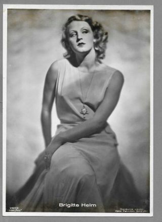 Brigitte Helm Rare French Ross Verlag Luxus Card 5427/2 1930 - 31 Not Metropolis