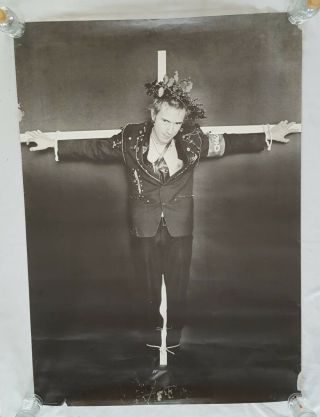 Rare Vintage Huge Sex Pistols Poster Johnny Rotten 40x60 " Subway Giant Music