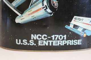 Vintage 1977 Star Trek USS Enterprise Waste Garbage Paper Trash Can Chenico Rare 2