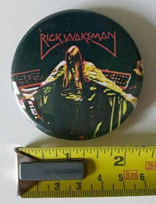 Yes Rick Wakeman Vintage 1970s Button Badge.  Rare.