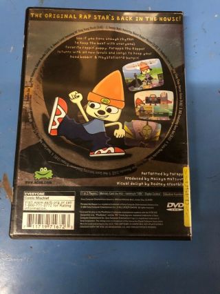 PaRappa the Rapper 2 (Playstation 2 PS2).  Case Art & Disc.  Rare Title. 2