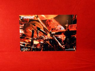 Tool Danny Carey Sonor Drums Promo Poster Rare