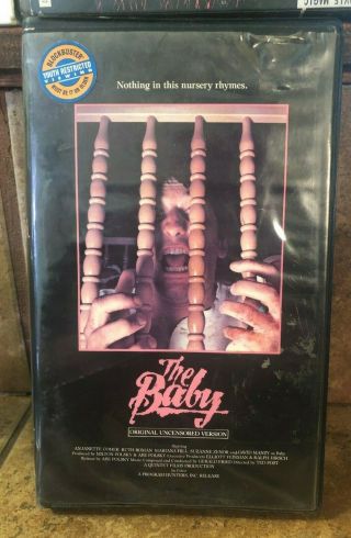 The Baby (vhs) Clamshell Big Box Horror Cult (rare) Program Hunters,  Inc.
