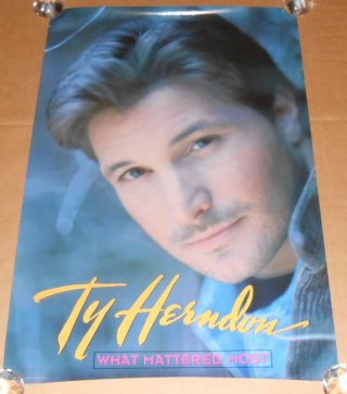 Ty Herndon What Mattered Most Country Promo Poster 36x24 Rare